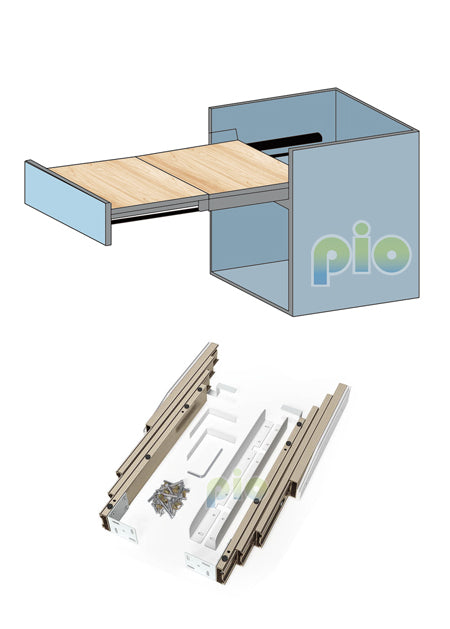 EB2516 Hideaway Pull-Out Table