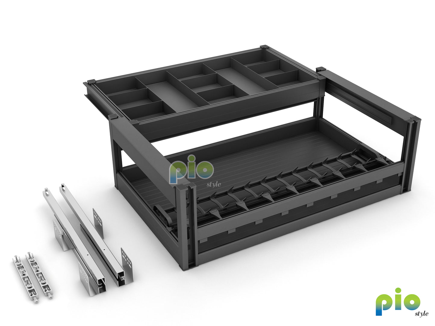 FD9036 Aluminium Compartment Storage Drawer