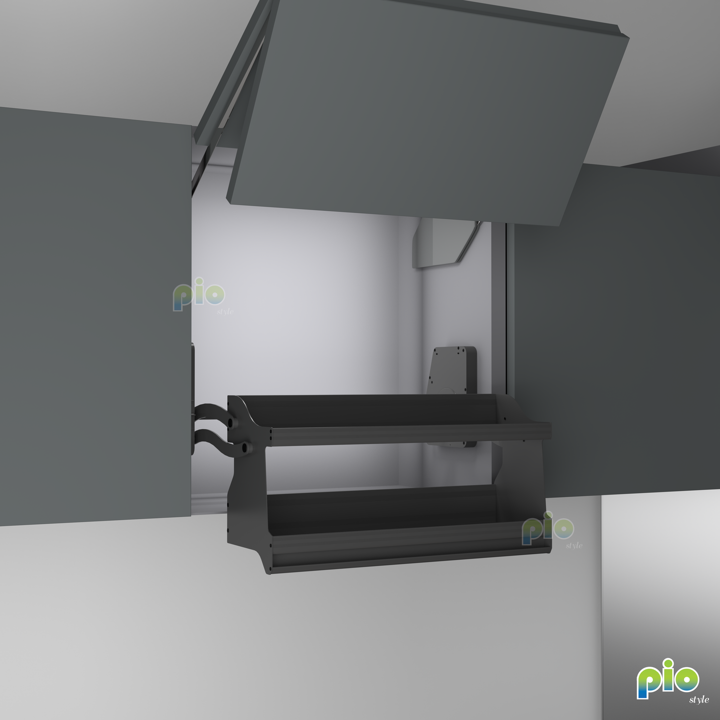 FD1102 2 Tier Lift Up Basket