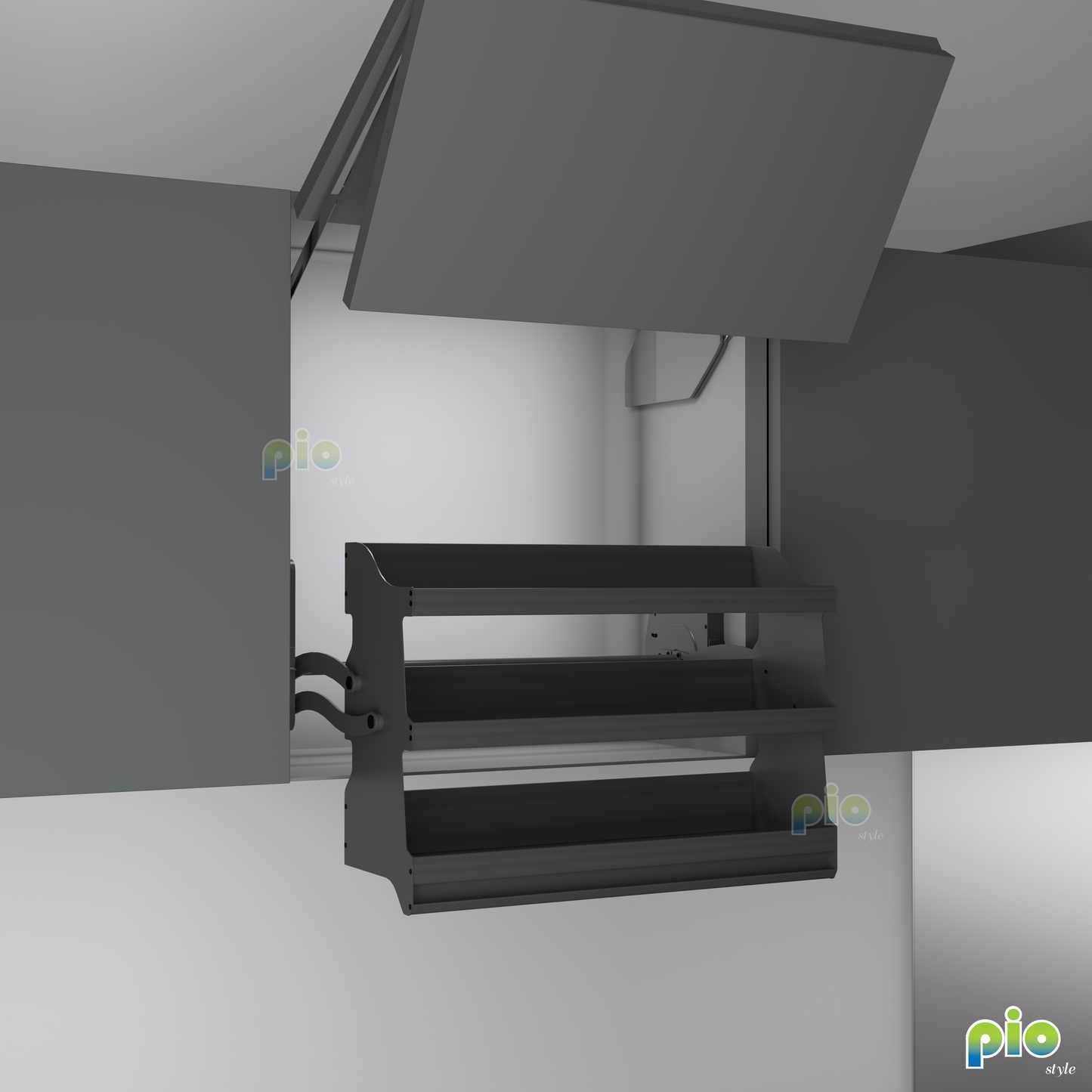 FD1103 3 Tier Lift Up Basket