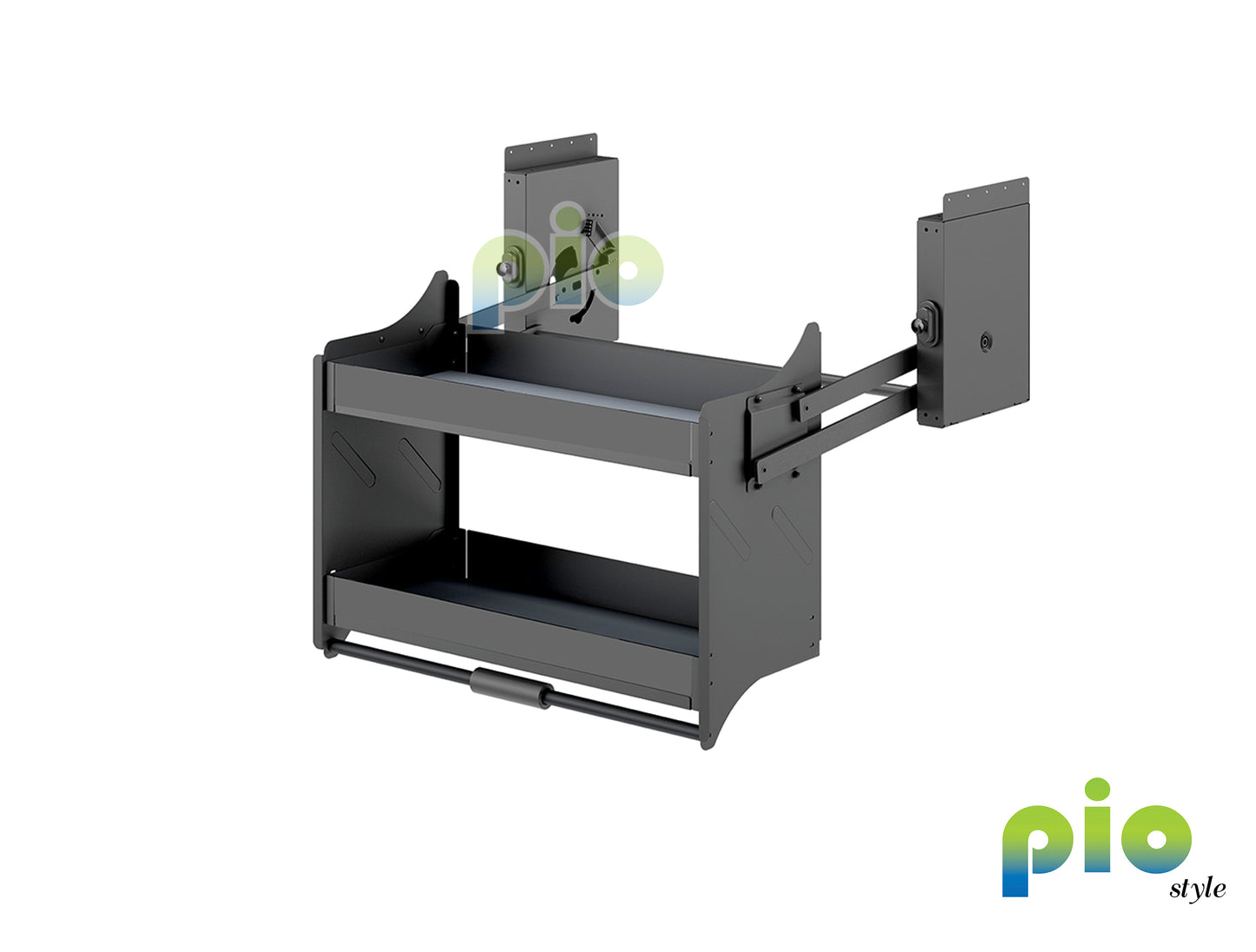 FD1011 2 Tier Lift Up Storage Basket