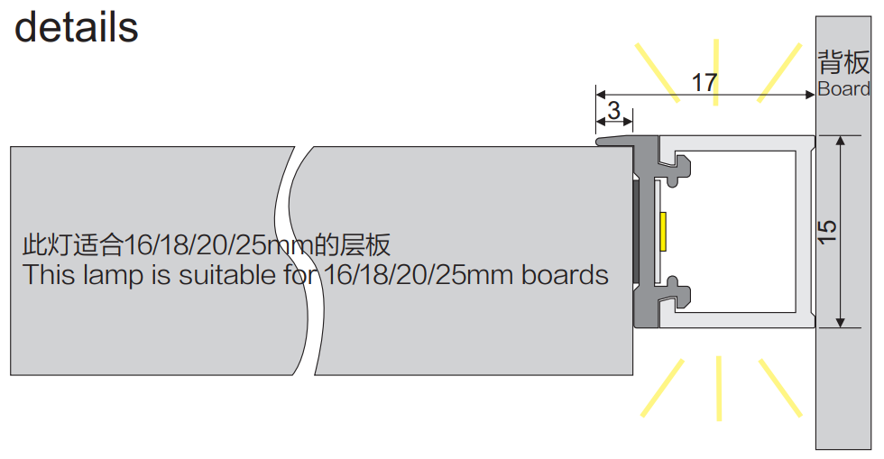 LD1015 暗板LED