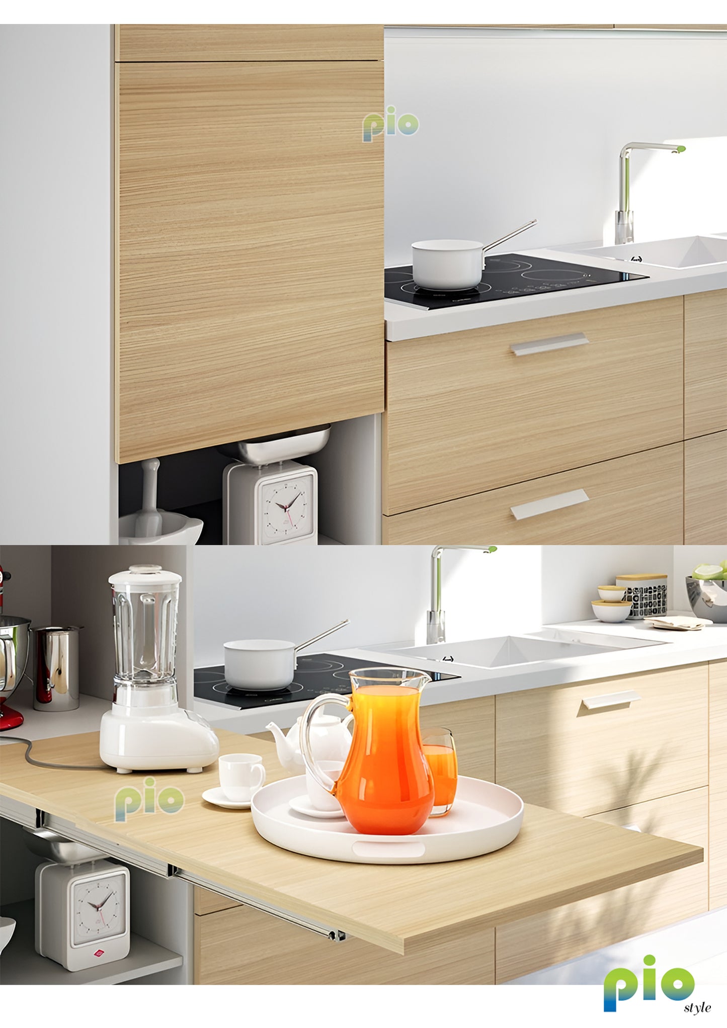 EB2508 Fold-Away Cabinet Table
