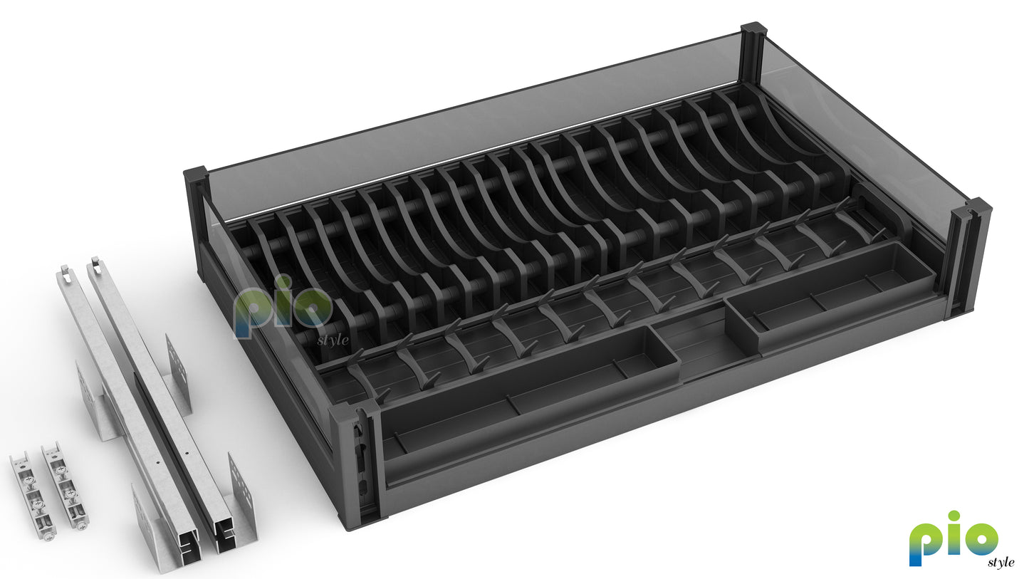 FD9027 Aluminium Tableware Storage Drawer