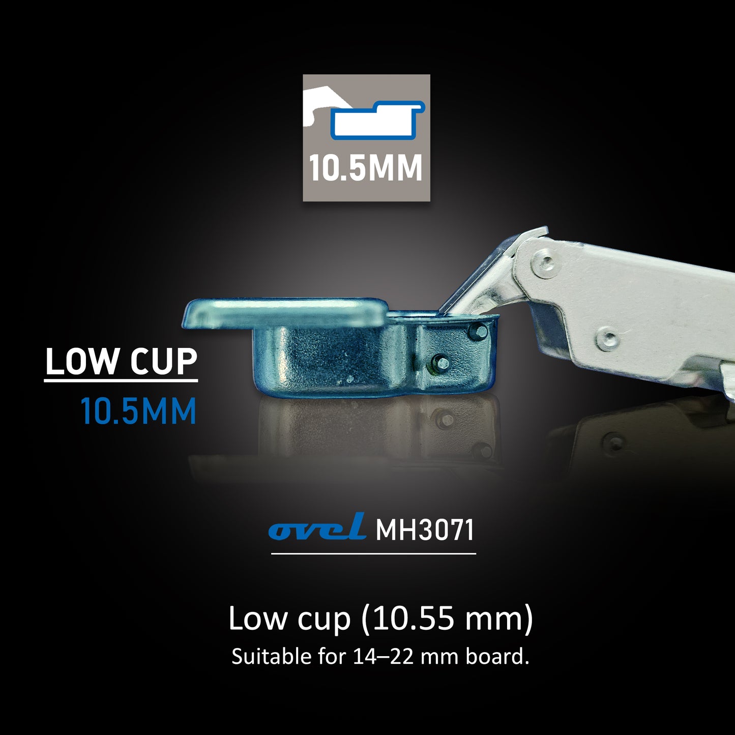 MH3071 OVEL Soft Close Hinge