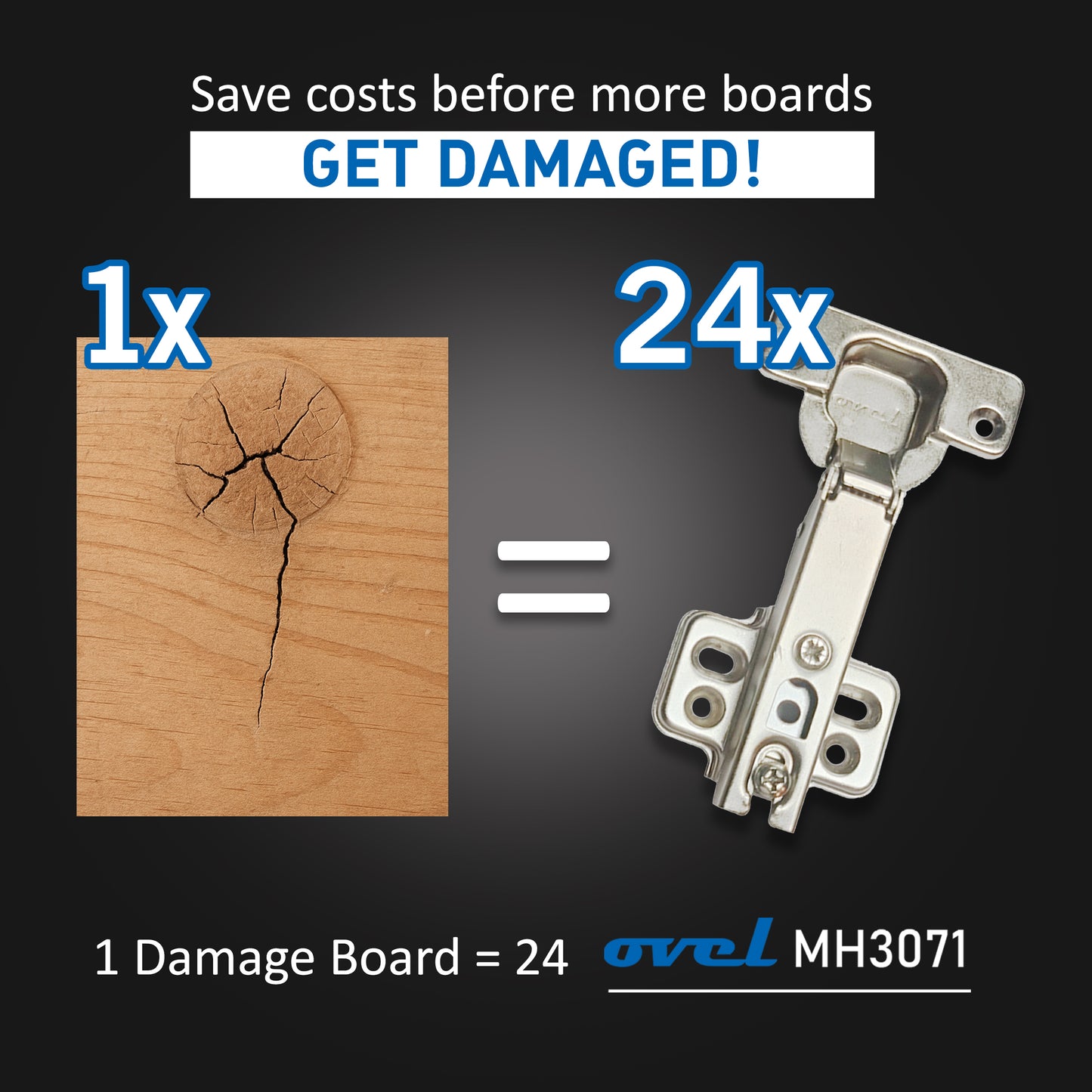 MH3071 OVEL Soft Close Hinge