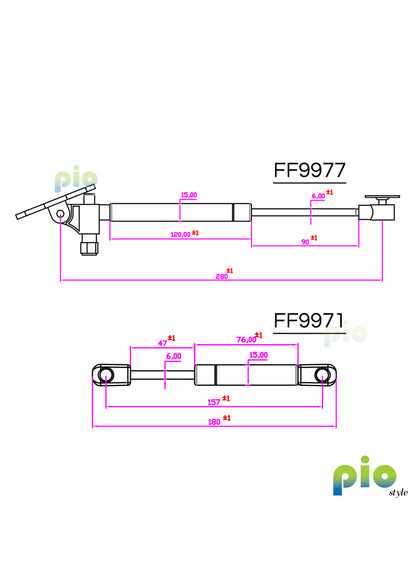 气弹簧提升系统