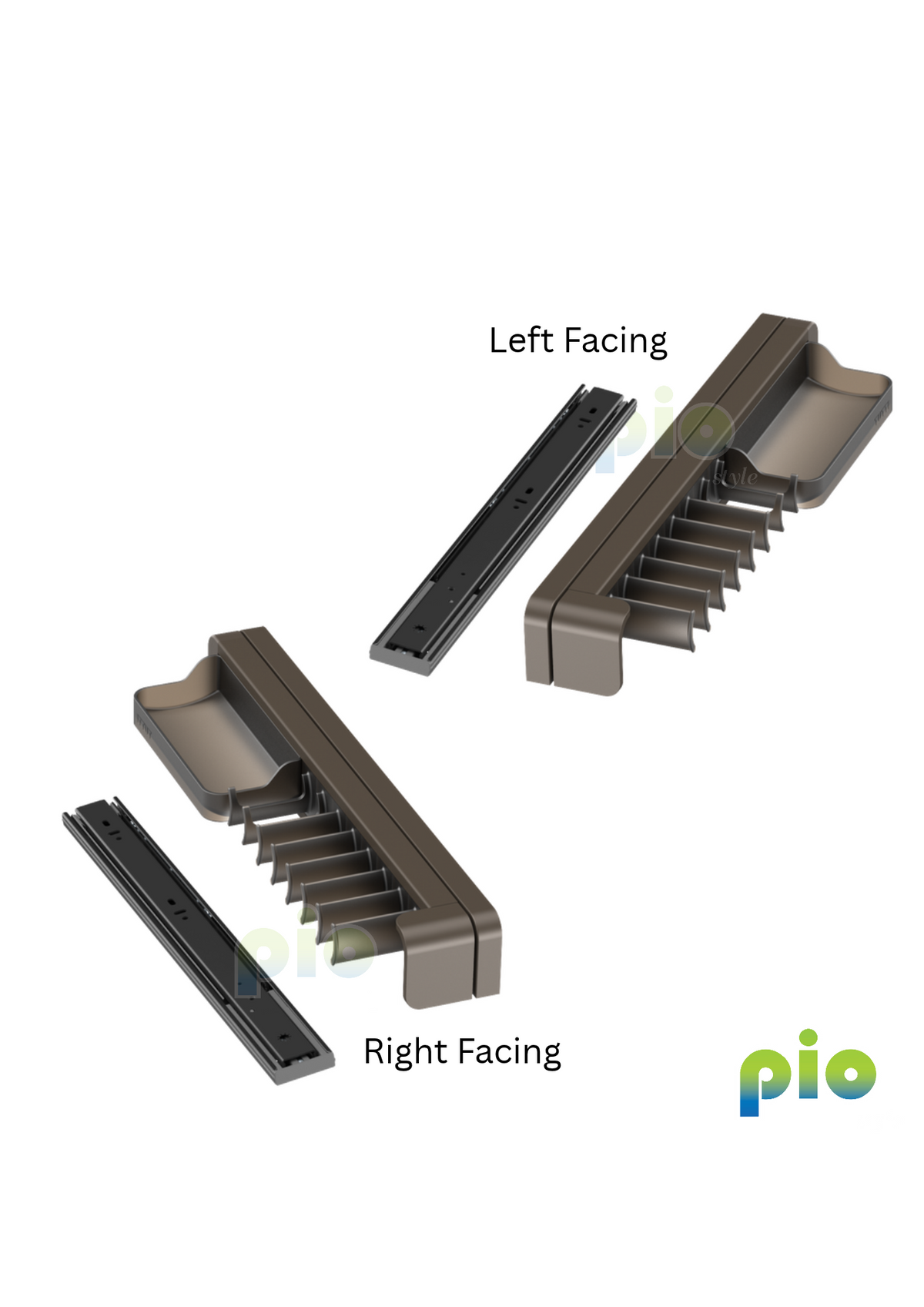 FE9022 Pull-Out Tie & Belt Rack