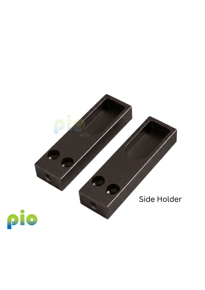 TF6036 Walnut & Aluminium Hanging Rod and Rod Holder