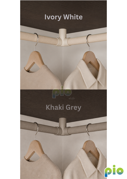 TF6038 Oval Leather Hanging Rod and Rod Holder