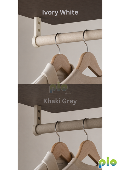TF6038 Oval Leather Hanging Rod and Rod Holder