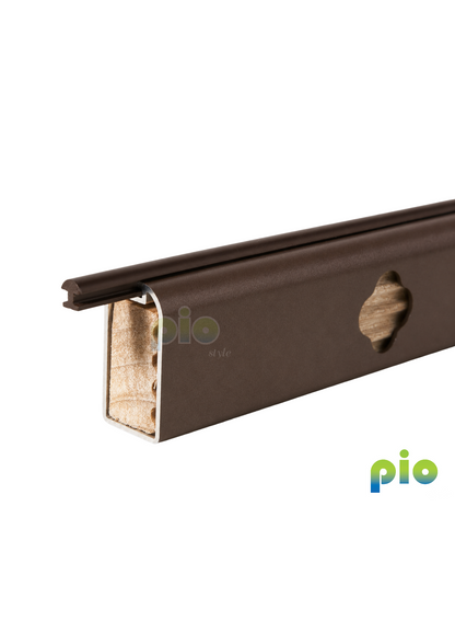 TF6037 Camphor Wood & Aluminium Hanging Rod and Rod Holder