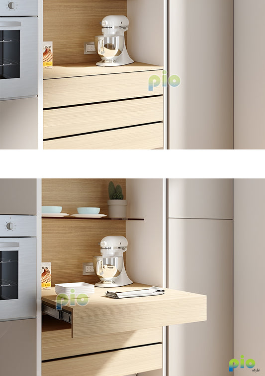 EB2506 Hideaway Pull Out Table with Integrated Cover