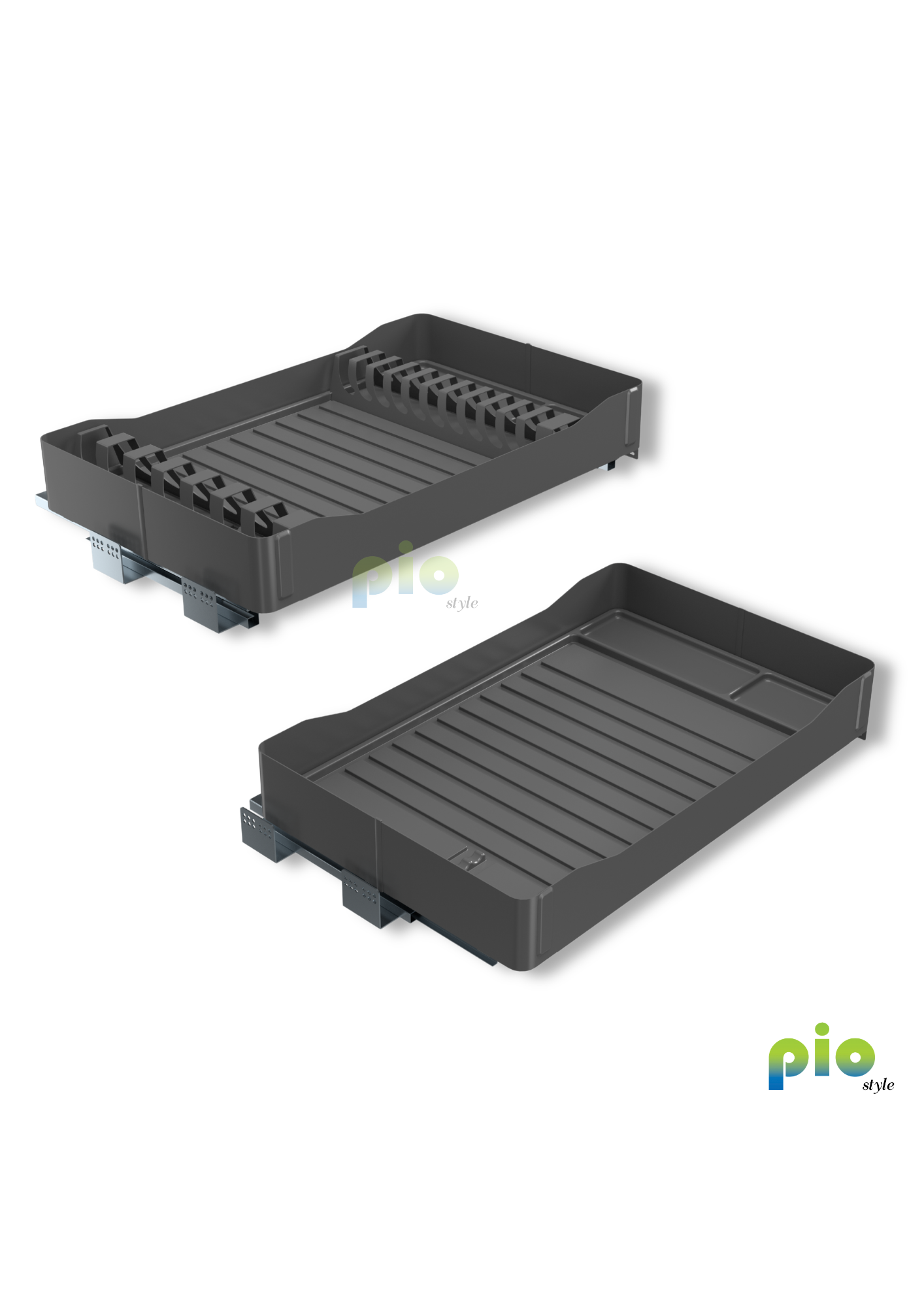 FD1117 2 in 1 Dual-Fit Storage Drawer Set