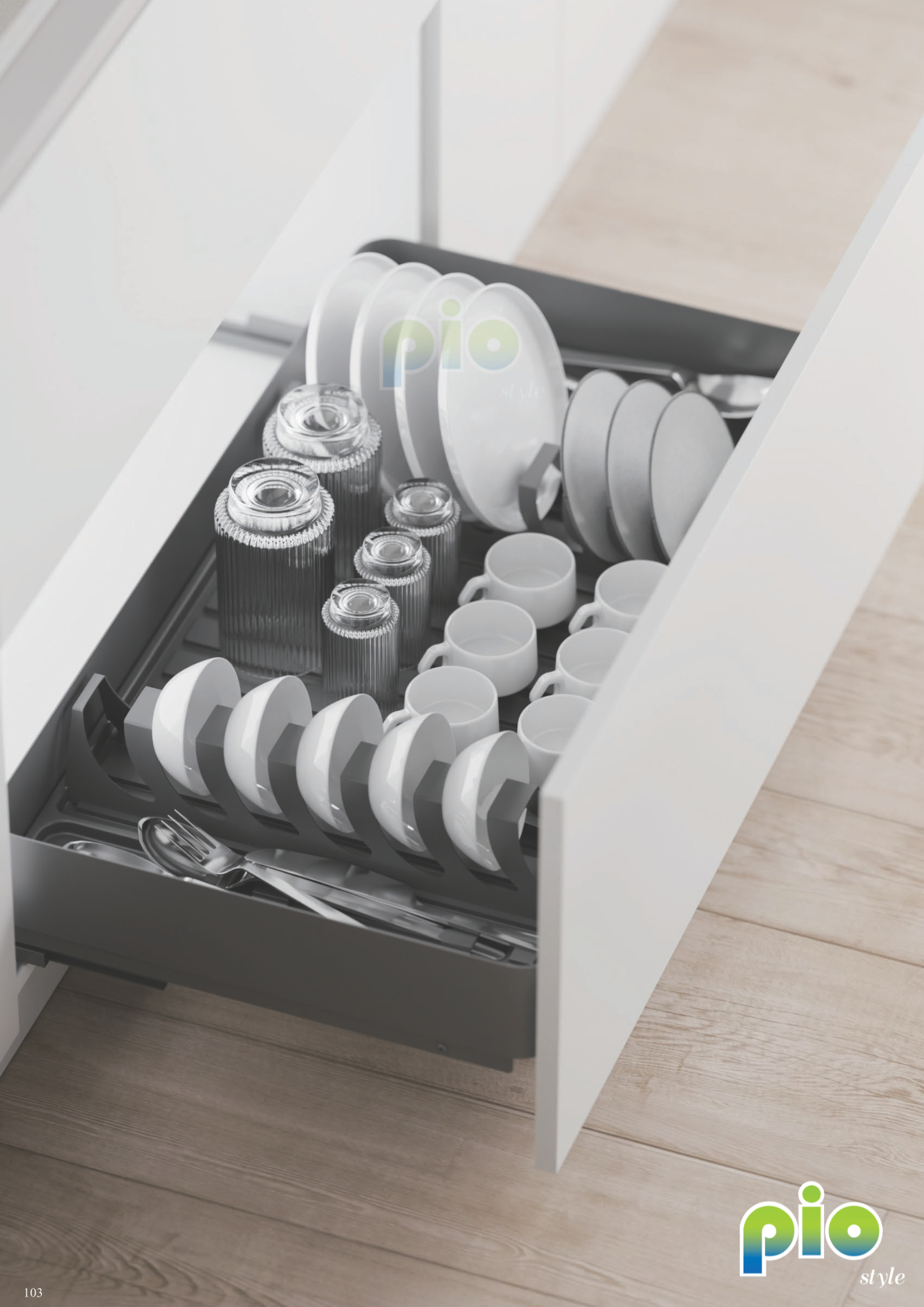 FD1117 2 in 1 Dual-Fit Storage Drawer Set