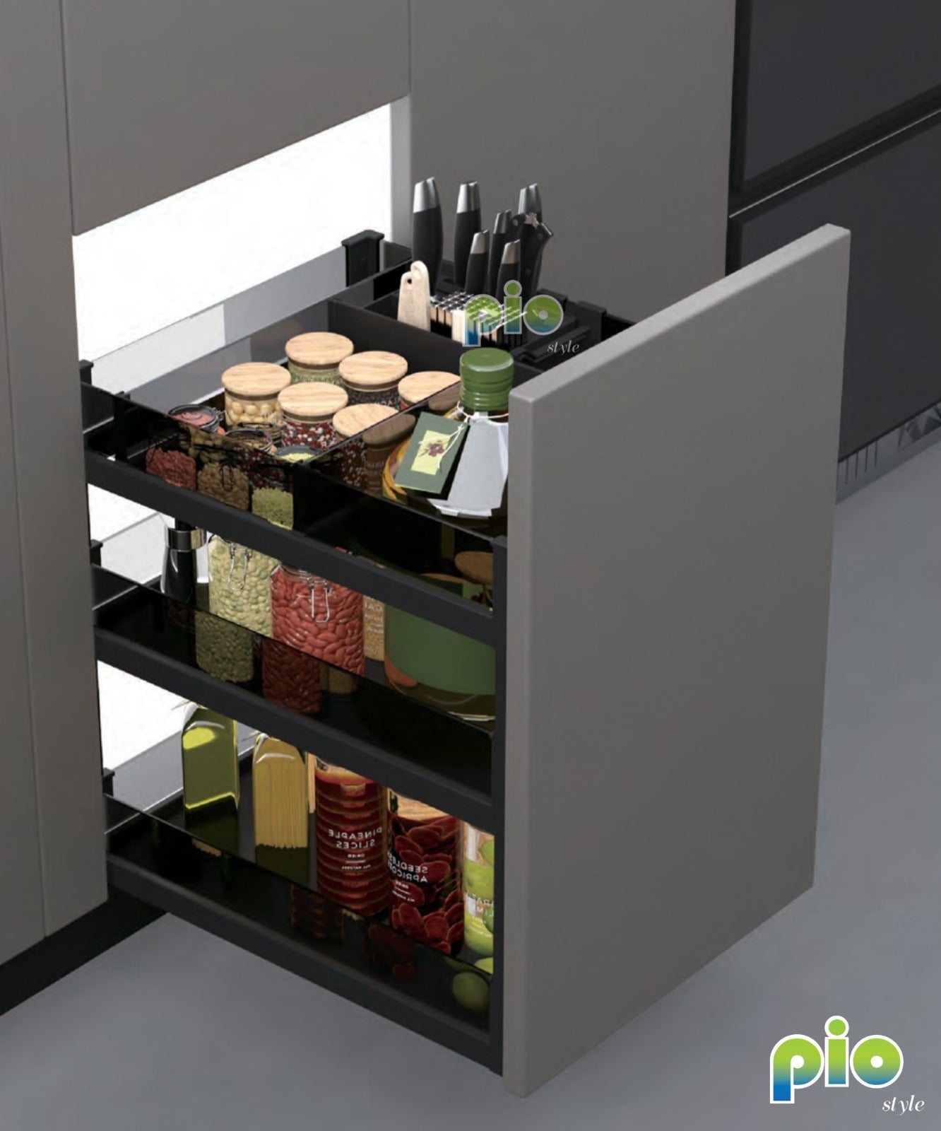 FD8004 All-in-one Kitchenware Storage Drawer