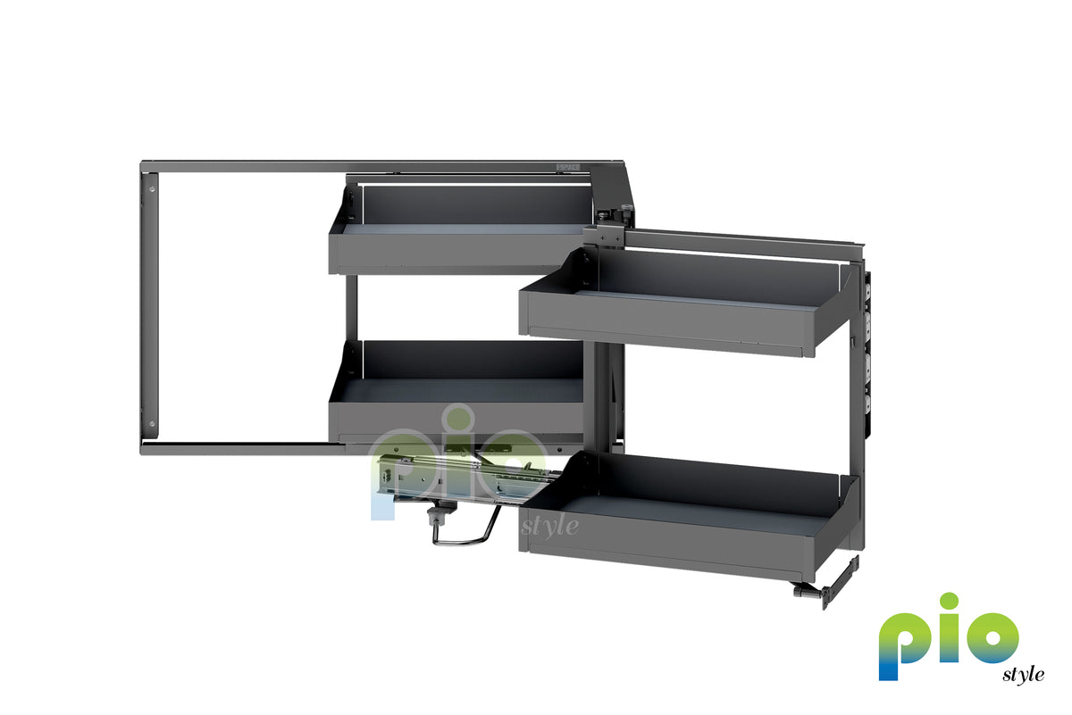 FD1006 2 Tier Pull Out Corner Rack – Pio Style