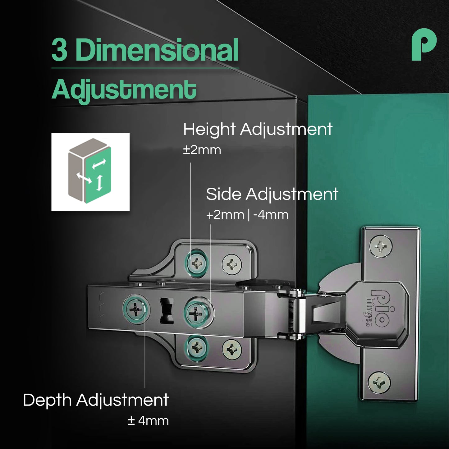 MH3069 PIO Detachable All-In-One Soft Close Hinge
