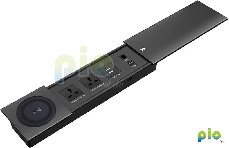 PE0001 Sliding Hidden Desktop Sockets – Pio Style