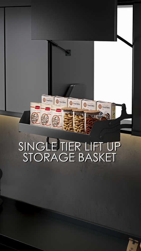 FD1014 Single Tier Lift Up Storage Basket