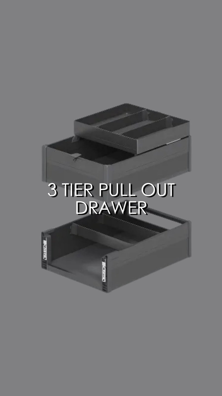 FD1019 3 Tier Pull Out Drawer – Pio Style