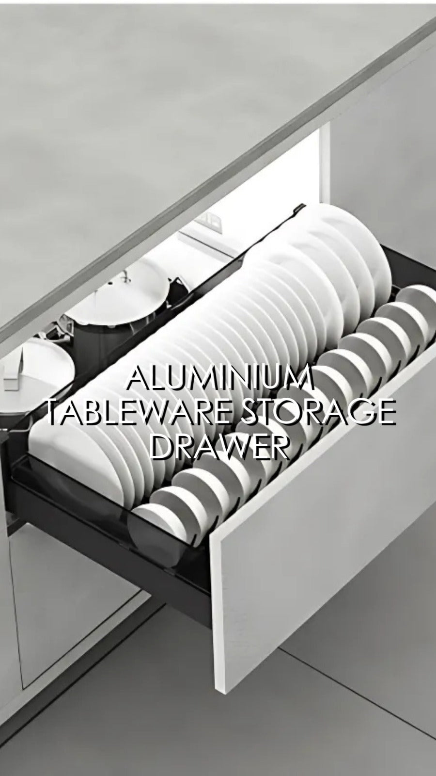 FD9027 Aluminium Tableware Storage Drawer – Pio Style