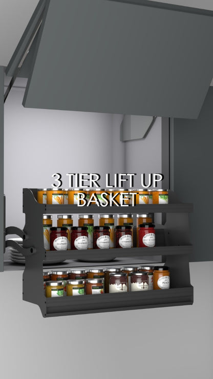 FD1103 3 Tier Lift Up Basket